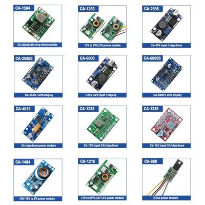 CA-1235 3A DC-DC کنورتر بورد تنظیم پذیر ماژول منبع برق 5V-15V