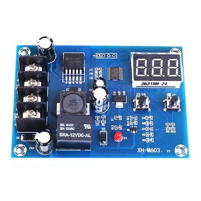XH-M603 12-24V ذخیره سازی باتری لیتیوم شارژر کنترل سوئیچ محافظ هیئت مدیره با صفحه نمایش LED