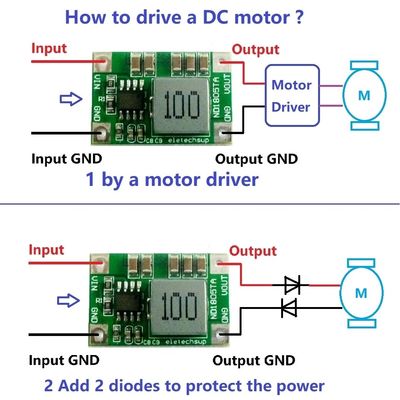 صفحه تبدیل DC-DC برای تنظیم ولتاژ 4.5V-18V به 3V-6V