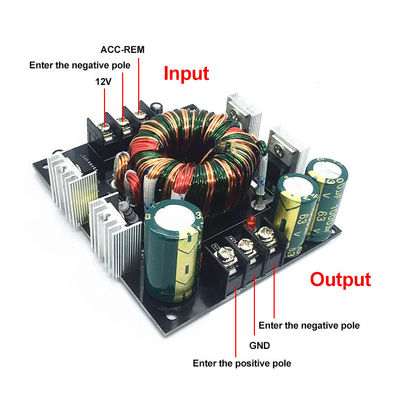 DC به DC کنورتر دو قدرت هیئت مدیره تقویت کننده ماشین تک 12V به 24V 35V Subwoofer تقویت