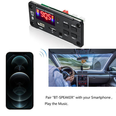 ماژول تقویت کننده صدای خودرو 50 واتی بلوتوث 5.0 با رادیو USB TF FM و کانال 5.0