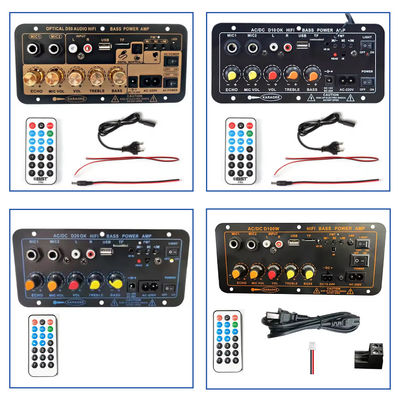 D60 50W Subwoofer Amplifier Board تقویت کننده صوتی بلوتوث با صوتی نوری 12V24V220V