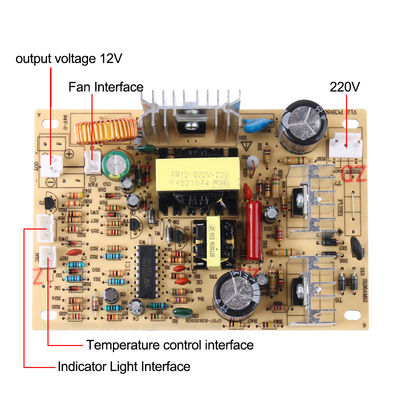 AC220V به DC12V آب توزیع کننده سوئیچ بورد برق کنورتر برای مدار خنک کننده