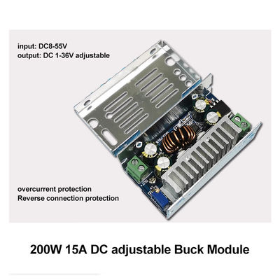 200 وات DC-DC Buck Module 15A Step-Down Converter 8-55V به 1-36V با نصب استاندارد