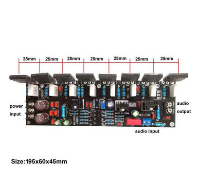400W 2.0 کانال های تقویت کننده قدرت بورد با ترانزیستور توشیبا برای افزایش صدا