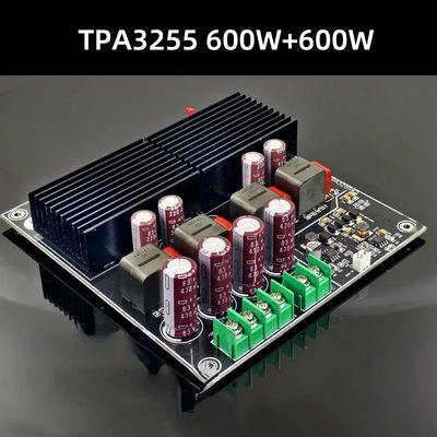 SAMP-200 HIFI دو هسته ای TPA3255 600W تقویت کننده قدرت دیجیتال کلاس D برای صوتی حرفه ای