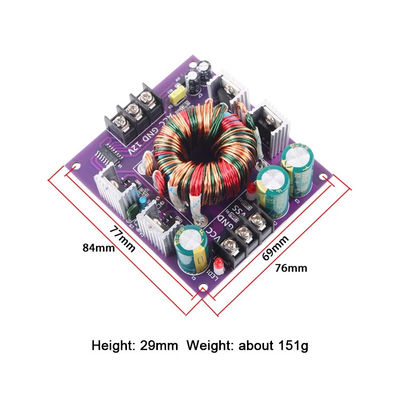 12V ولتاژ ورودی صنعتی DC-DC کنورتر با تقویت کننده دوگانه قدرت