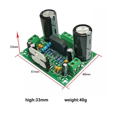 صفحه تقویت کننده مونو 100 وات با منبع برق دوگانه AC12-32V برای 2 کانال