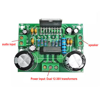 صفحه تقویت کننده مونو 100 وات با منبع برق دوگانه AC12-32V برای 2 کانال