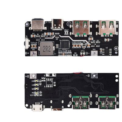 22.5W QC4.0 PD3.0 5 پورت دوگانه USB بانک برق تلفن همراه مدار محافظ صفحه اصلی