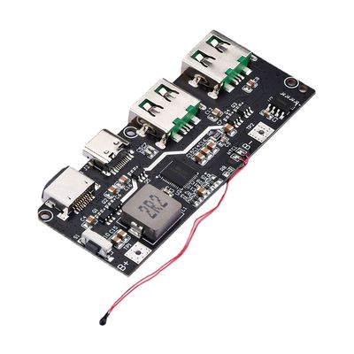 22.5W QC4.0 PD3.0 5 پورت دوگانه USB بانک برق تلفن همراه مدار محافظ صفحه اصلی