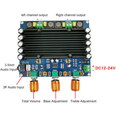 2 کانال تقویت کننده حرفه ای TPA3116D2 2 * 150W کارت صوتی دیجیتال برای تقویت کننده ها