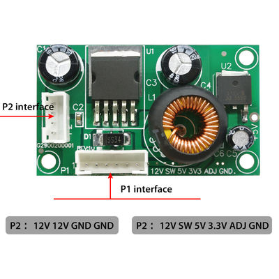 CA-1233 DC Converter Board 12V 5V 3.3V ماژول قدرت مرحله ای با کد تاریخ استاندارد