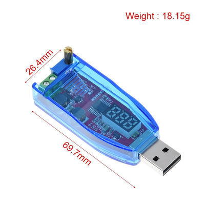 پتانسیومتر تنظیم پذیر USB Step Up/Down Converter برای LED DC-DC 5V به DC 1-24V Power