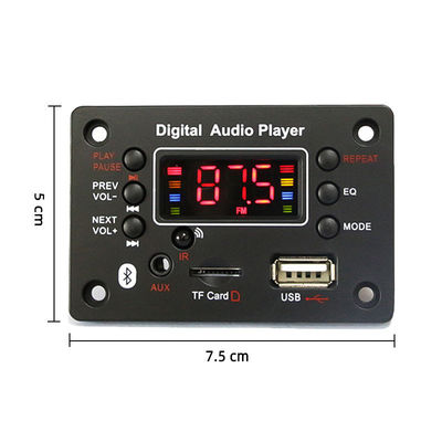 بلووتوث MP3 Decoder Board با USB FM Radio Voice Recorder تابع پشتیبانی از استفاده از WAV و صفحه نمایش