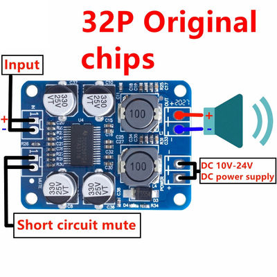 Tpa3118 1X60W 12-24V PBTL Mono Class D Digital Power Amplifier Board برای ماژول صوتی