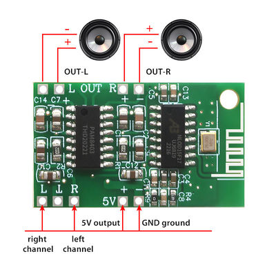 5 ولت تقویت کننده قدرت صوتی دیجیتال کلاس D ماژول استریو بلوتوث 5.0 و تراشه PAM8403