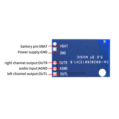 قدرت دیجیتال بلوتوث 5.1 ماژول صوتی صفحه تقویت کننده بلندگو CA-6912 سری 12VDC