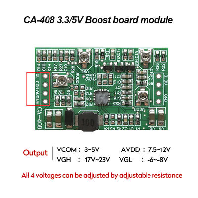 تصویر Creatall CA-408 یکپارچه LCD TCON Board 5v DC-DC Buck Boost Module با 4 منبع برق قابل تنظیم تلویزیون LED VGL VGH VCOM.AVDD