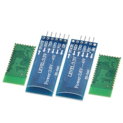 ماژول بی سیم بلوتوث HC-05 HC-06 گیرنده RF با فرکانس 2.4G 3.3V سطح TTL و 10 متر محدوده تبدیل UART