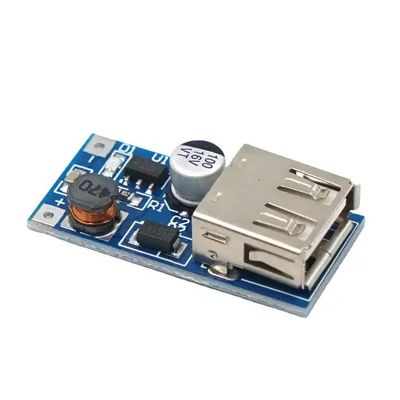 باتری تک سلولی ماژول منبع برق 5V 600MA شارژر DC-DC Boost Converter
