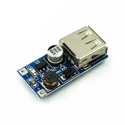 باتری تک سلولی ماژول منبع برق 5V 600MA شارژر DC-DC Boost Converter