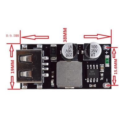 ماژول منبع برق 24 ولت به USB QC3.0 QC2.0 تبدیل