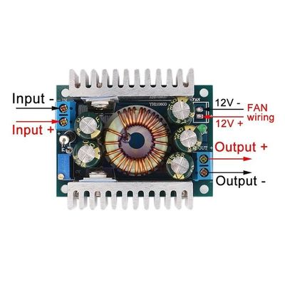 DC-DC 5-40V به 1.2-36V 8A/100W 12A تنظیم کننده ولتاژ حداکثر برای ماشین Step Down Buck Converter