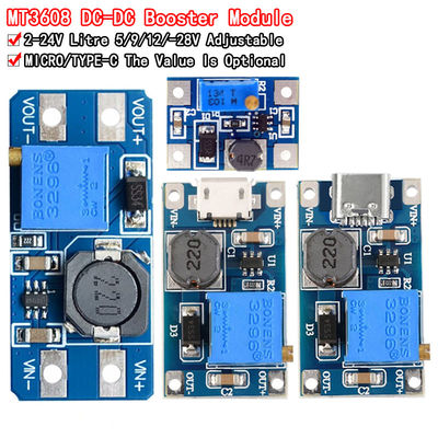 Creatall MT3608 ماژول تقویت DC-DC 2A تخته تقویت ولتاژ ورودی 2-24V ولتاژ خروجی 30V