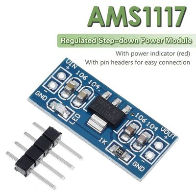AMS1117 3.3V ماژول IC برای برنامه های تغذیه 1.5V 1.8V 2.5V 3.3V