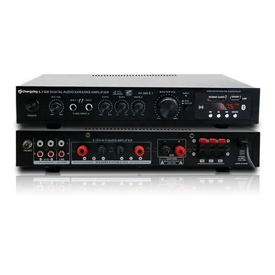 KTV Home Theatre System Professional Amplifier Board با 2 ورودی میکروفون و LDZS 5.1 Channel Nobsound Stereo Mixer