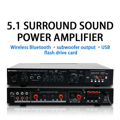 KTV Home Theatre System Professional Amplifier Board با 2 ورودی میکروفون و مخلوط کننده استریو 5.1 کانال LDZS