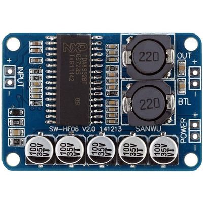 ماژول تقویت کننده برق دیجیتال 35 وات TDA8932 صفحه صوتی آبی برای ولتاژ کاری DC 10-30V