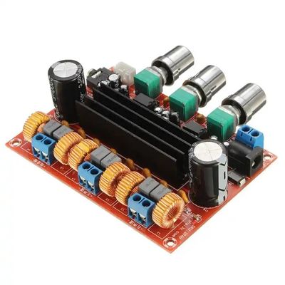 ماژول تقویت کننده صوتی 50Wx2 2.1 کانال TPA3116D2 برای DC12-24V ورودی دیجیتال XH-M139