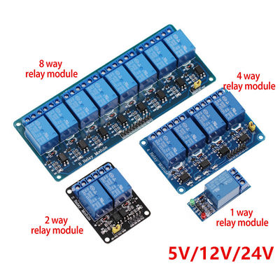 ماژول رله کانال بالا و پایین 5V / 12V / 24V برای Arduino 1 2 4 6 8