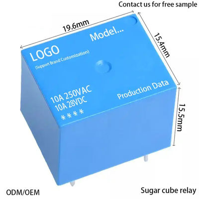 PCB مینی رله الکترومغناطیسی T73 قدرت 10A 10amp 1 Co Dc 5V 12V 24 24V 24vdc 4 پین 5pin 5pin