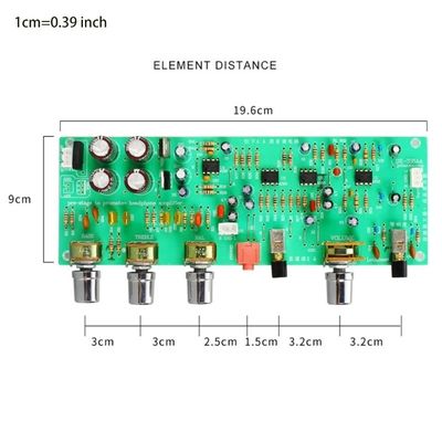 پیش تقویت کننده دوگانه AC Series Power Amplifier Board Preamp DX338A با دو لاین 12 ولت و مقایسه کننده