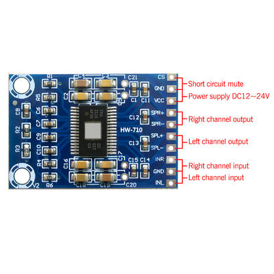 TPA3116D2 Chip Digital Amplifier Board با خروجی 50W + 50W و قدرت 12V-24V DC