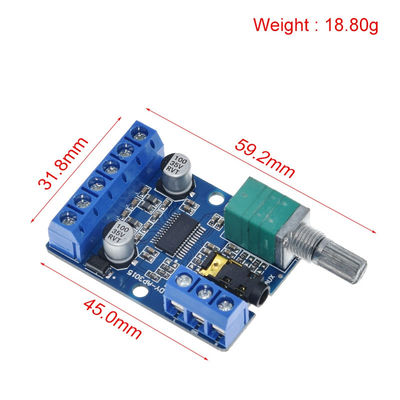 30Wx2 قدرت بالا استریو دیجیتال تقویت کننده هیئت مدیره با 12V / 24V منبع برق برای پروژه های صوتی DIY