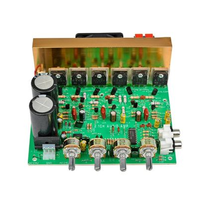 صفحه تقویت کننده سوبووفر 240 وات با ورودی دوگانه AC18-24V و خروجی اوج 3 * 80W برای سینمای خانگی
