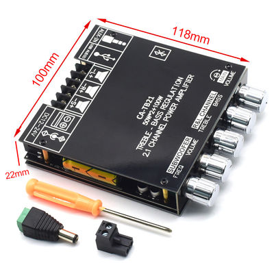 CA-TB21 2.1 کانال BT Subwoofer Amplifier برد صوتی 2*50W+100W 12-24V AMP