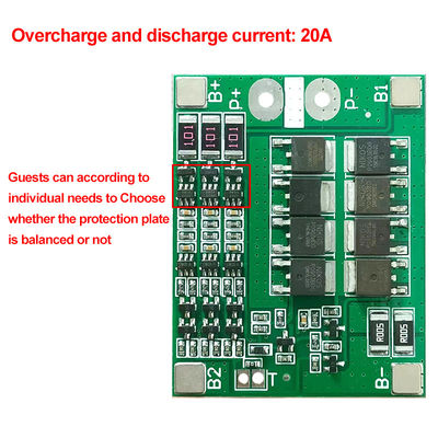CA-3S-25A-B-T لیتیوم یون 18650 BMS PCM باتری محافظ صفحه BMS PCM با تعادل برای لیتیوم یون لیپو باتری بسته سلول ماژول DIY