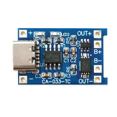 CA-033 Micro Type-C USB 5V شارژربرد دو تابع 1A Li-Ion لیتیوم باتری شارژر ماژول 18650 TP4056 ICs محصول