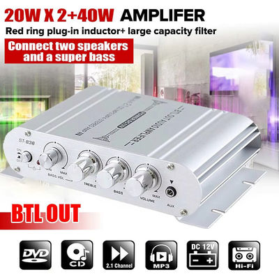 برد تقویت کننده 2.1 کاناله 12 ولت با توان خروجی 80WX2+80W برای صدای دیجیتال Hi-Fi خانگی