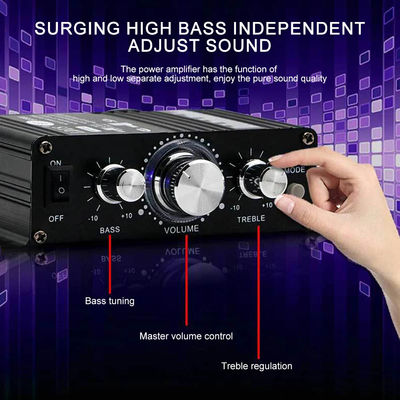 AK-270 12V تقویت کننده صوتی بلوتوث قدرت کوچک 2.0 کانال خروجی HIFI Mini Power Amplifier برای سیستم صوتی خانه سینما