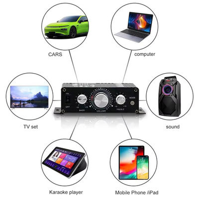 AK-270 12V تقویت کننده صوتی بلوتوث قدرت کوچک 2.0 کانال خروجی HIFI Mini Power Amplifier برای سیستم صوتی خانه سینما