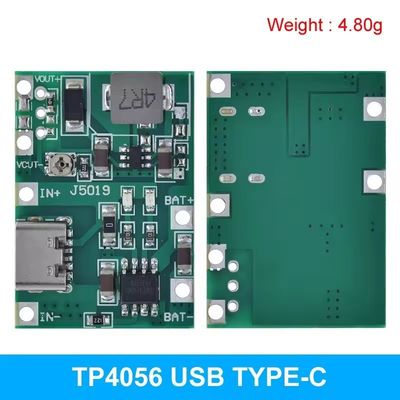 نوع C USB 3.7V 9V 5V 2A DC-DC Converters Board Mount Lithium Li-ion 18650 شارژر باتری 18650 شارژر مرحله ای ماژول منبع برق تقویت کننده