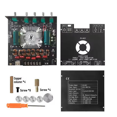 ZK-AS21 2.1 کانال ماژول تقویت کننده صوتی TPA3255 Subwoofer 220WX2+350W 220WX2+350W برد تقویت کننده ZK-AS21
