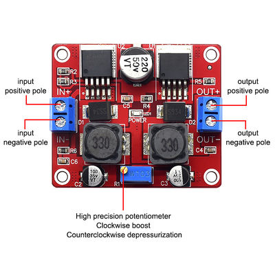 CA-2577 LM2596S 3A Step Down/Up DC-DC اتوماتیک ولتاژ تنظیم ماژول هیئت مدیره نصب پنل خورشیدی سازگار تبدیل