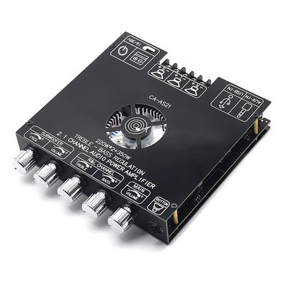 ZK-AS21 2.1 کانال ماژول برد تقویت کننده قدرت دیجیتال 220W*2+350W Subwoofer TPA3255 BT Home Audio AS21